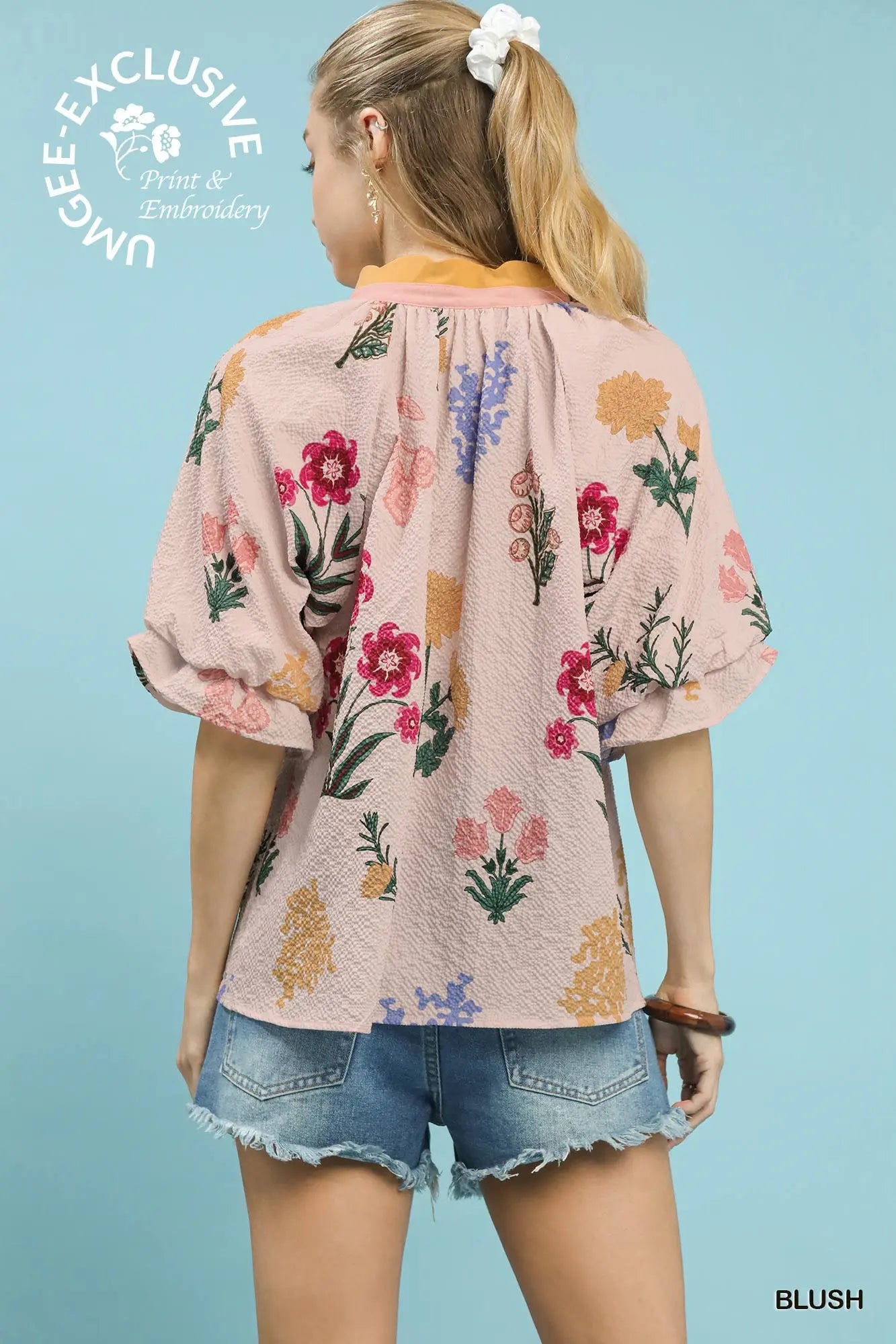 Umgee textured printed tops