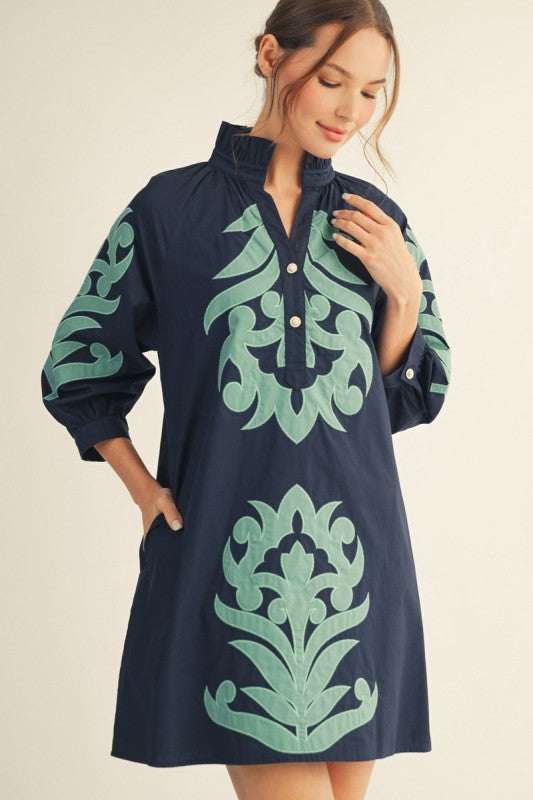 Jodifl appliqué shift dress
