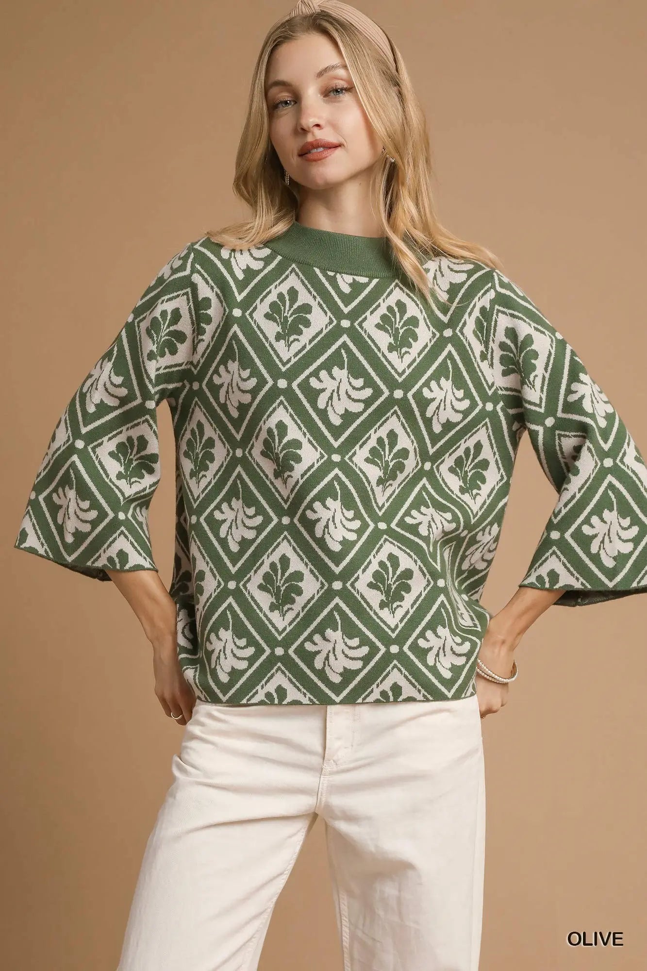 Umgee mock neck sweater