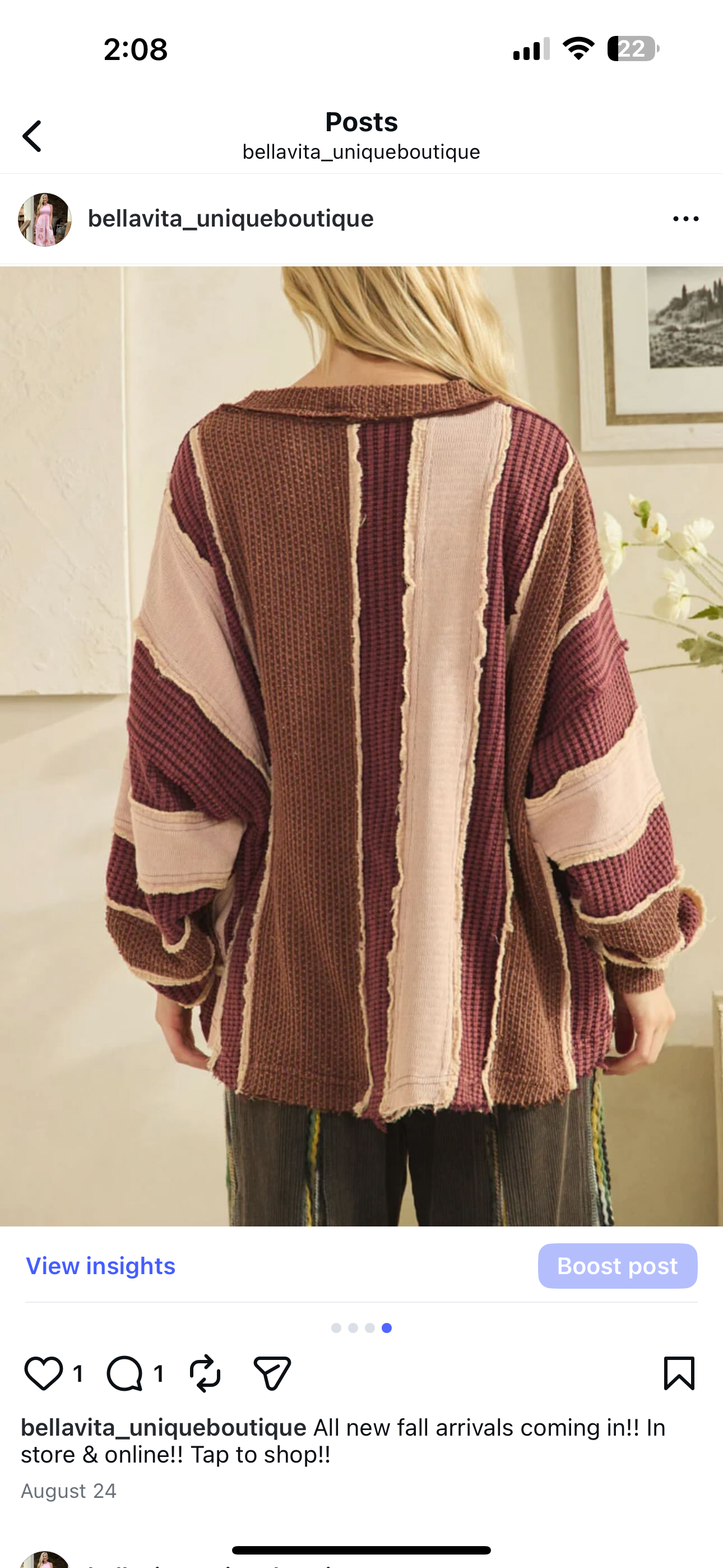 Oli and Hali color block cardigan