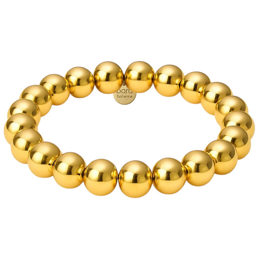 CLASSIC 8MM | GOLD FILLED BEADED BRACELET