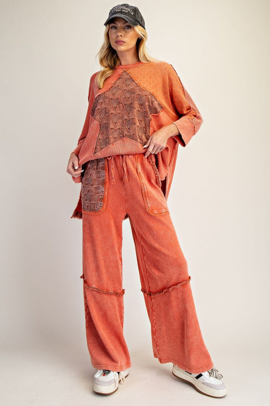 EASEL STAR PATCH MIX WASHED TERRY SETS