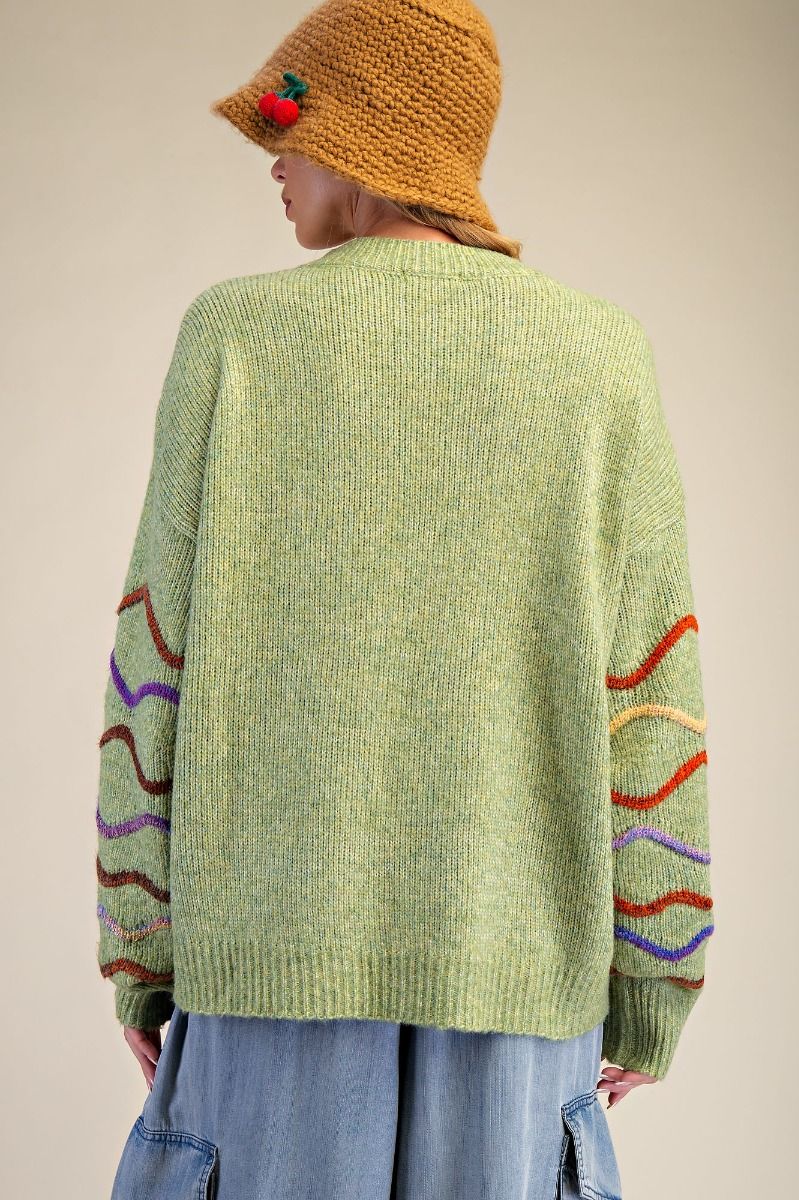 Easel FUN STRIPE KNITTED SWEATER