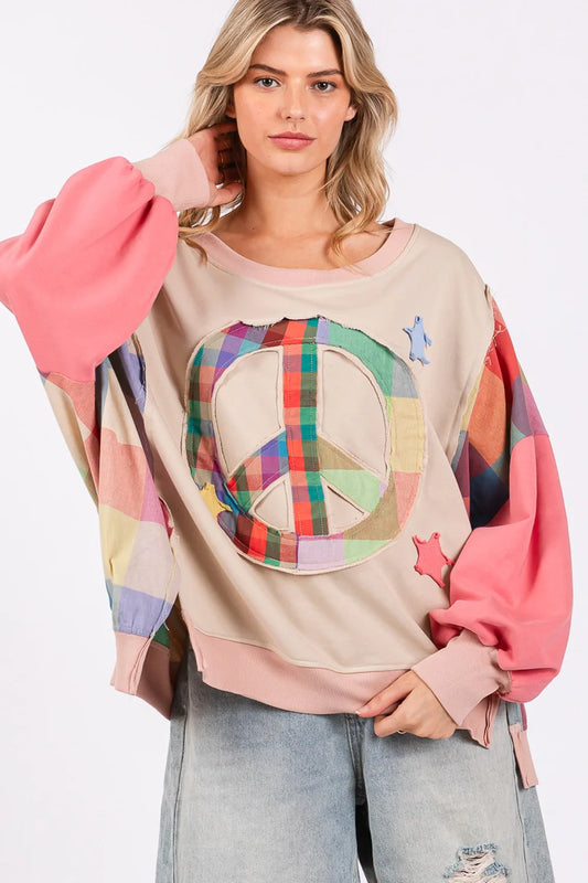 Sage + Fig peace sweatshirt