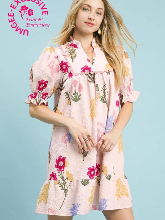 Umgee textured floral dresses