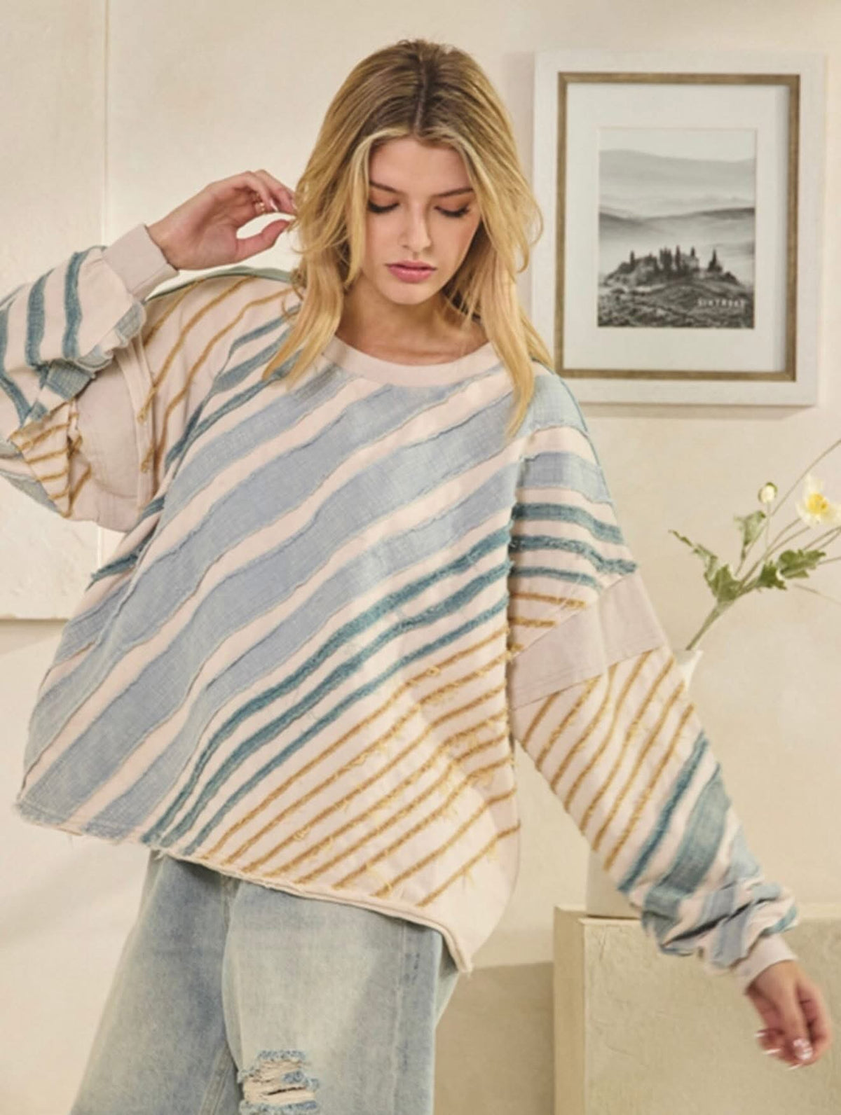 Oli and Hali love mineral wash sweatshirt