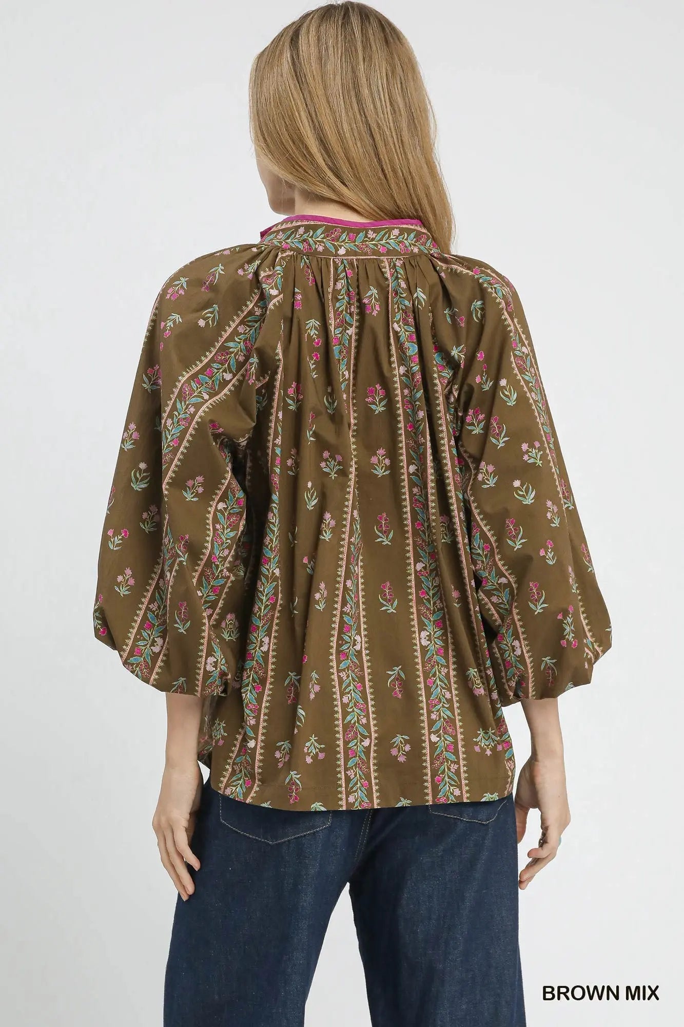 Umgee boho floral top