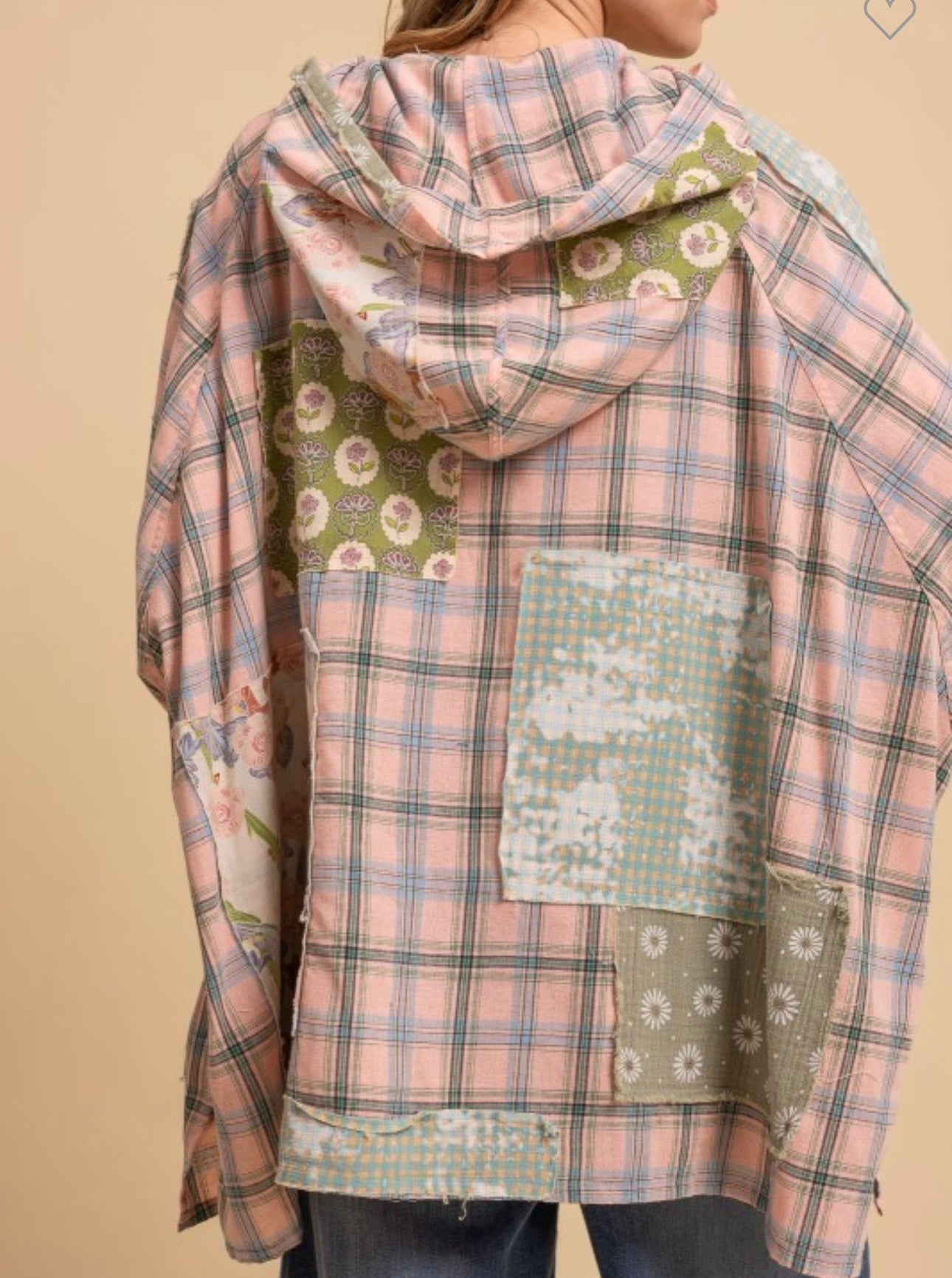 Blue velvet button up hoodie pullover