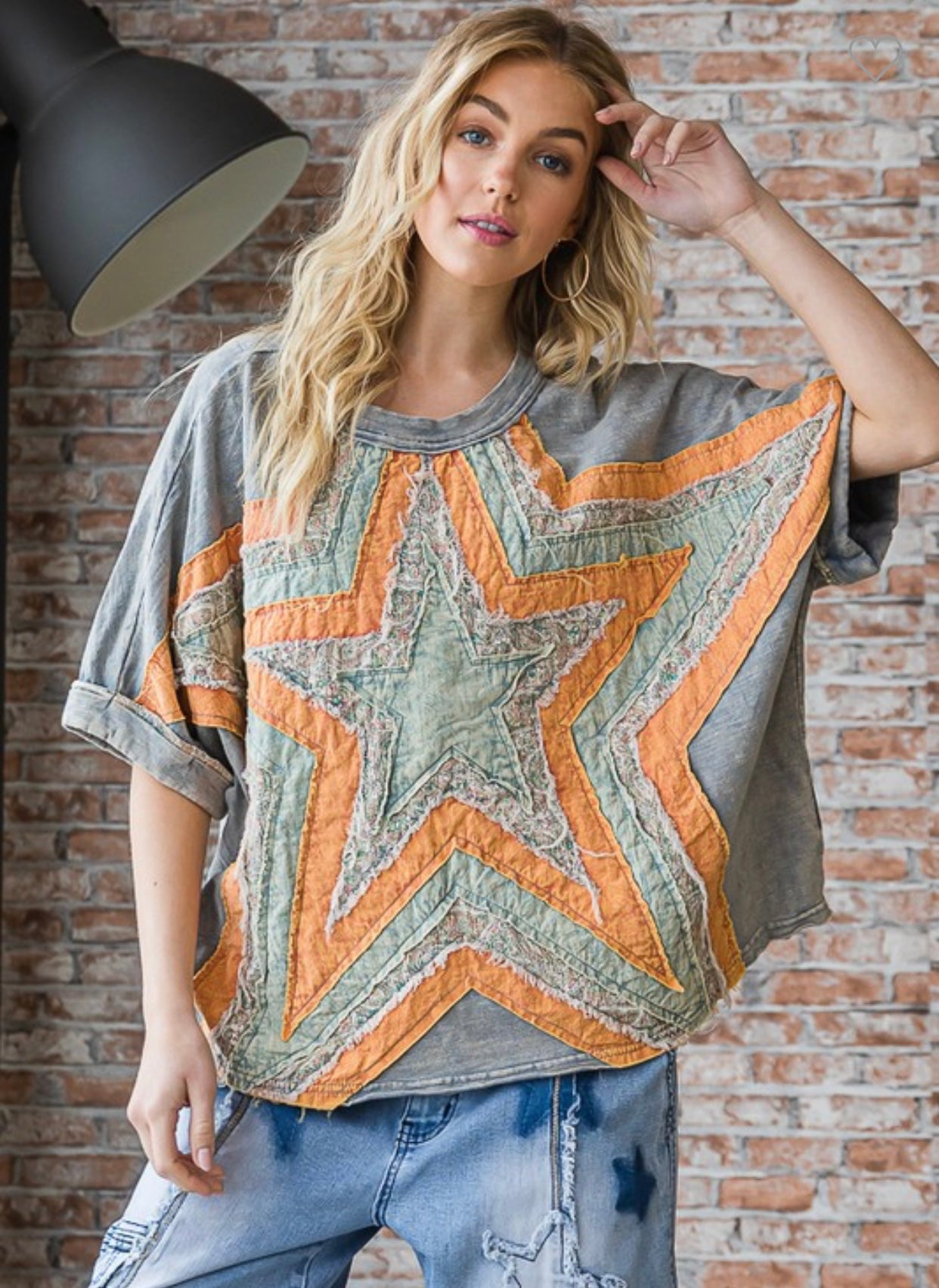 Oli & Hali Vintage quilted star top