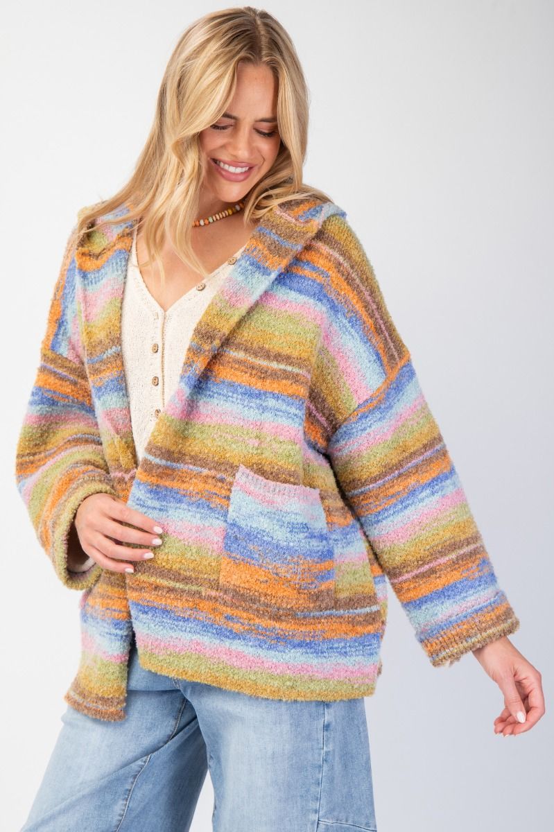 Easel colorful cardigan hoodie