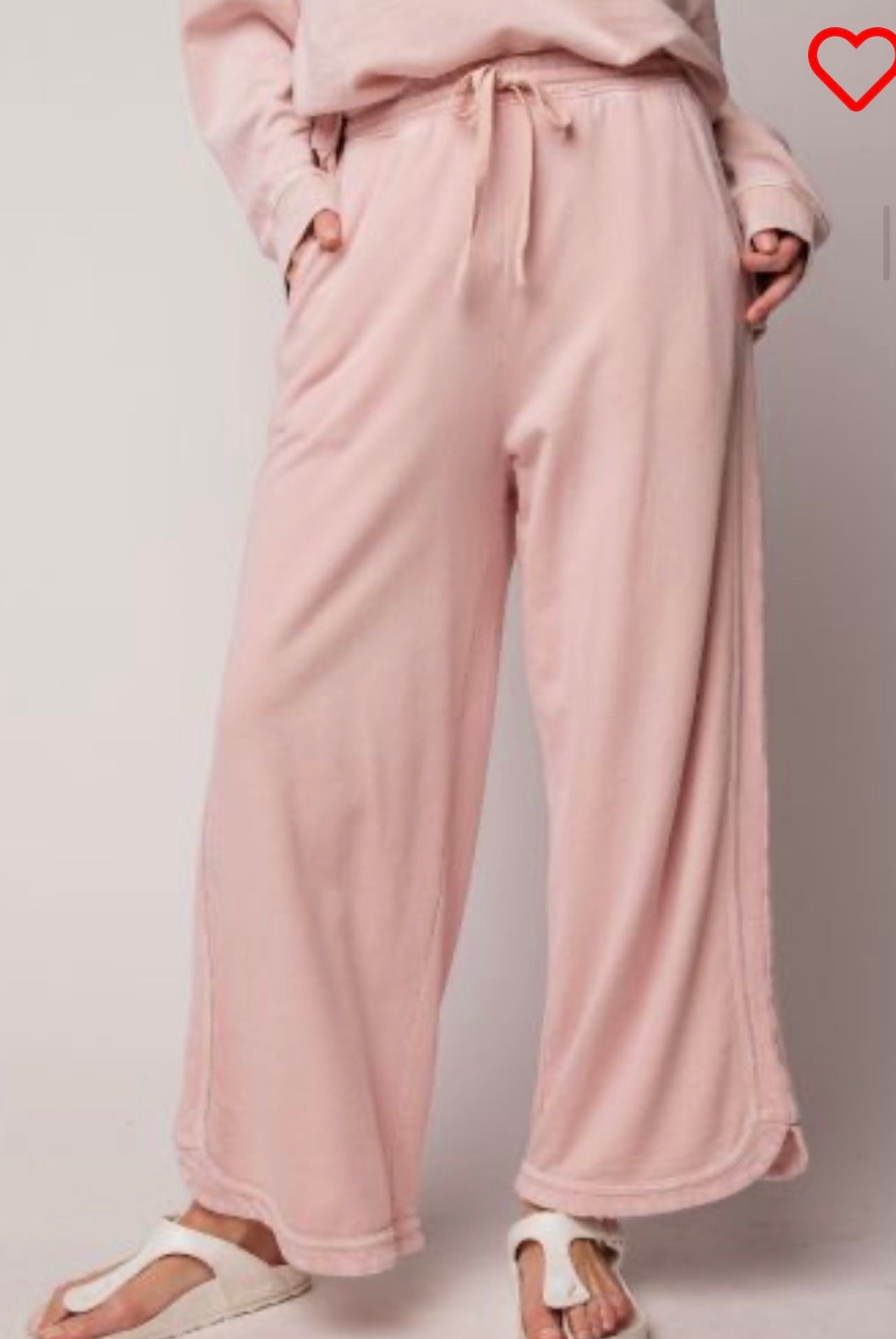 Easel mineral wash wide leg pants