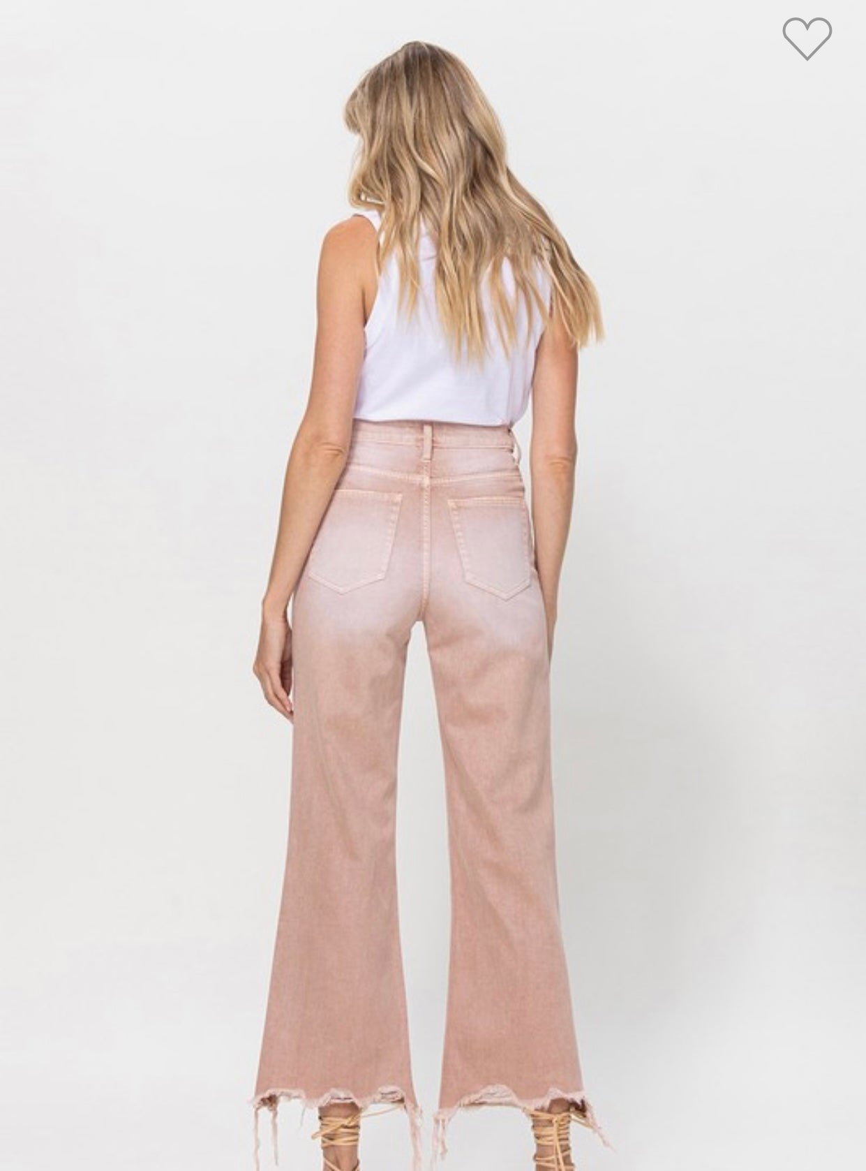 Vervet blush distressed pant