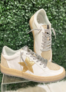 Shu shop star sneaker gold